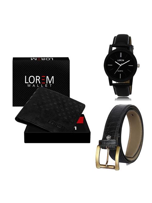 belt, wallet & watch gift combo - 19550822 - Very Small Image - 1
