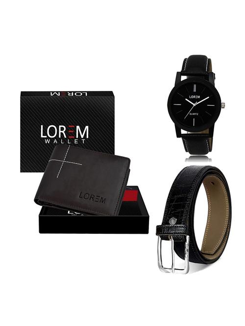 belt, wallet & watch gift combo - 19550838 - Very Small Image - 1