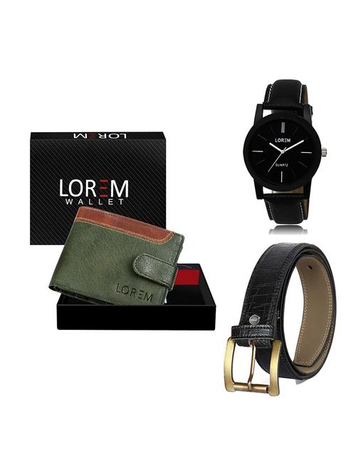 belt, wallet & watch gift combo - 19550864 - Very Small Image - 1