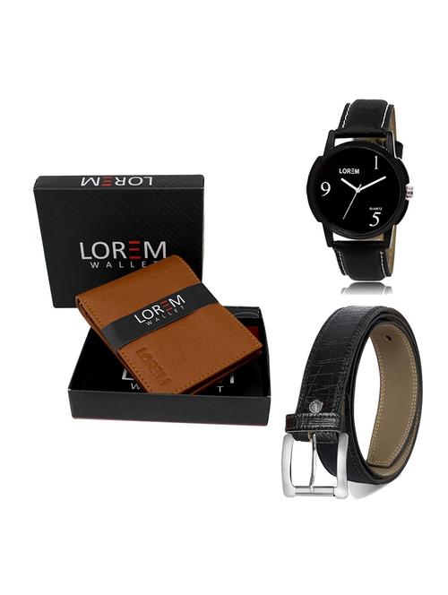 belt, wallet & watch gift combo - 19550877 - Very Small Image - 1