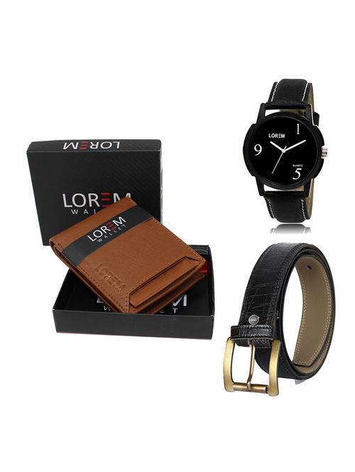 belt, wallet & watch gift combo - 19550882 - Very Small Image - 1