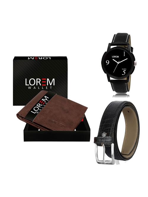 belt, wallet & watch gift combo - 19550935 - Very Small Image - 1