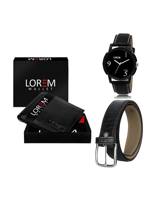 belt, wallet & watch gift combo - 19550951 - Very Small Image - 1