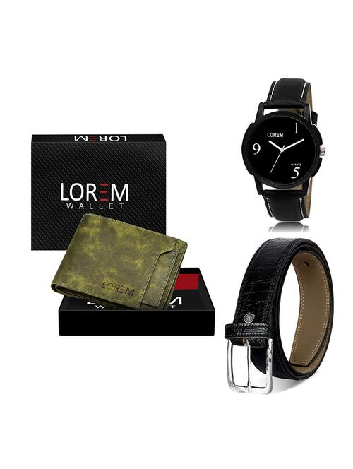 belt, wallet & watch gift combo - 19550958 - Very Small Image - 1