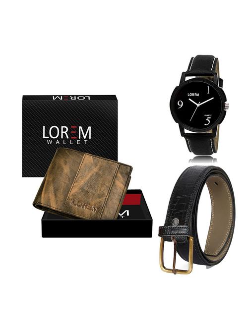 belt, wallet & watch gift combo - 19550980 - Very Small Image - 1