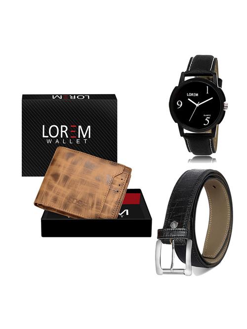 belt, wallet & watch gift combo - 19550985 - Very Small Image - 1