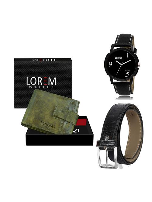 belt, wallet & watch gift combo - 19550995 - Very Small Image - 1