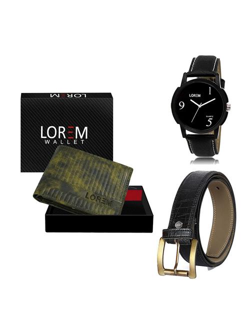 belt, wallet & watch gift combo - 19551038 - Very Small Image - 1