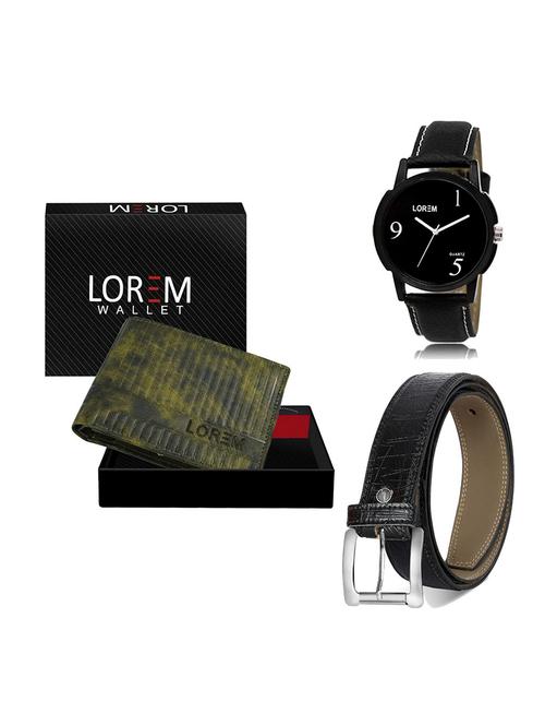 belt, wallet & watch gift combo - 19551039 - Very Small Image - 1