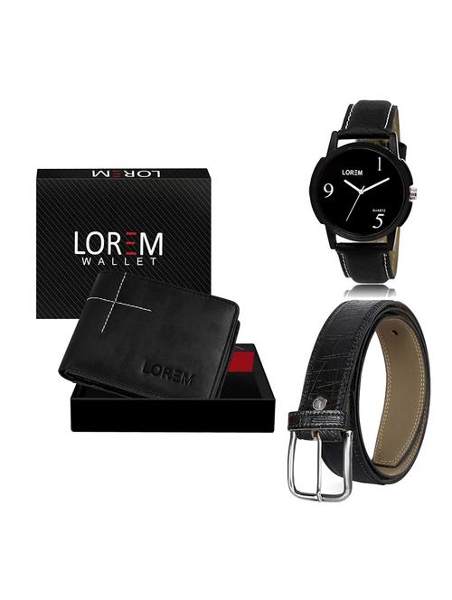 belt, wallet & watch gift combo - 19551101 - Very Small Image - 1