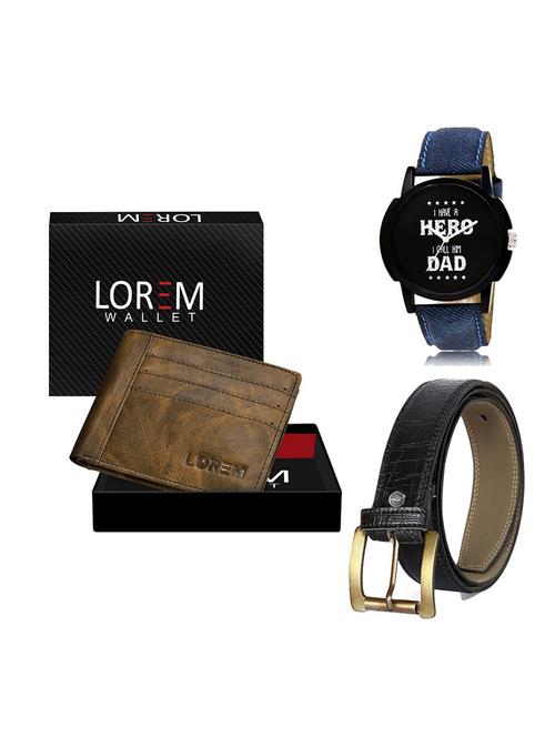 belt, wallet & watch gift combo - 19551248 - Very Small Image - 1
