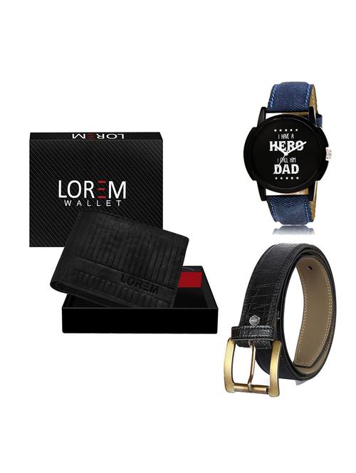 belt, wallet & watch gift combo - 19551320 - Very Small Image - 1