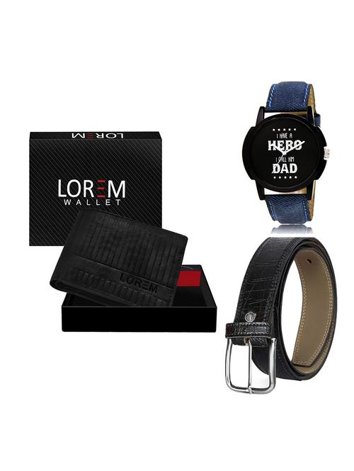 belt, wallet & watch gift combo - 19551323 - Very Small Image - 1