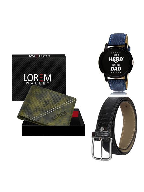 belt, wallet & watch gift combo - 19551341 - Very Small Image - 1