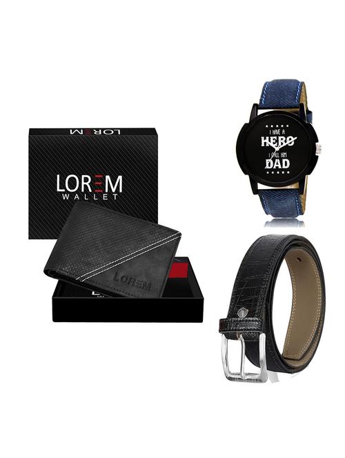 belt, wallet & watch gift combo - 19551349 - Very Small Image - 1