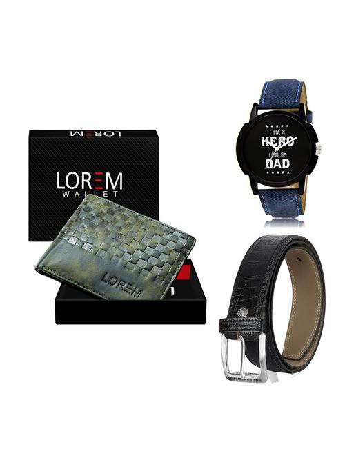 belt, wallet & watch gift combo - 19551367 - Very Small Image - 1