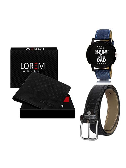 belt, wallet & watch gift combo - 19551371 - Very Small Image - 1