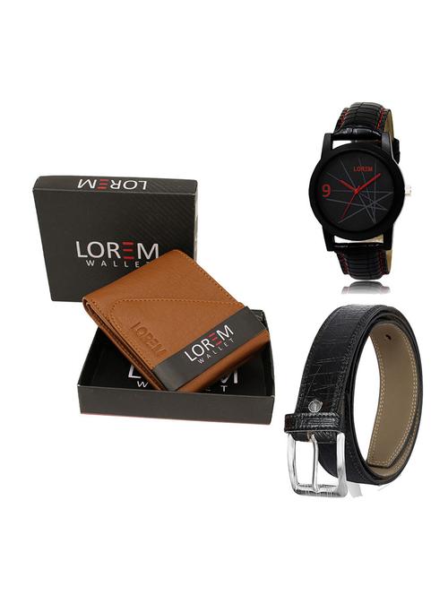 belt, wallet & watch gift combo - 19551421 - Very Small Image - 1