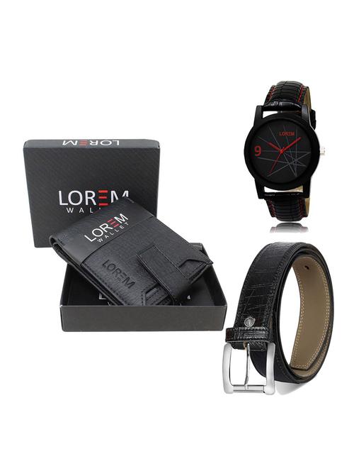 belt, wallet & watch gift combo - 19551453 - Very Small Image - 1