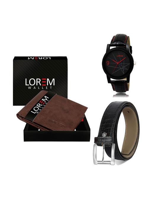 belt, wallet & watch gift combo - 19551477 - Very Small Image - 1