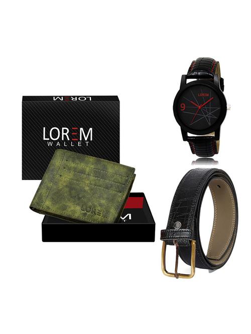belt, wallet & watch gift combo - 19551508 - Very Small Image - 1