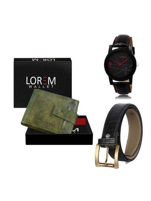 belt, wallet & watch gift combo - 19551536 - Very Small Image - 1