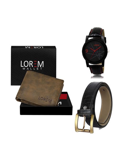 belt, wallet & watch gift combo - 19551554 - Very Small Image - 1