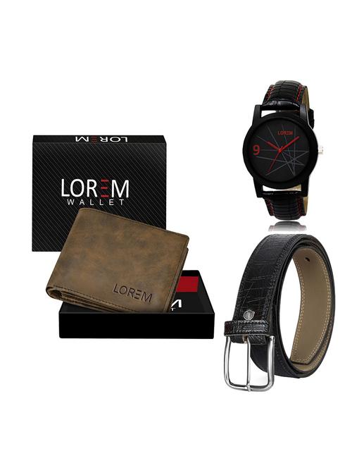 belt, wallet & watch gift combo - 19551557 - Very Small Image - 1