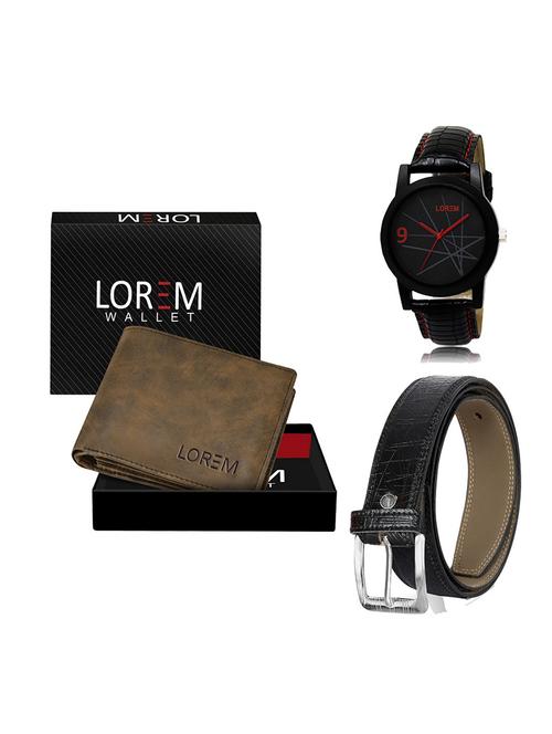 belt, wallet & watch gift combo - 19551559 - Very Small Image - 1