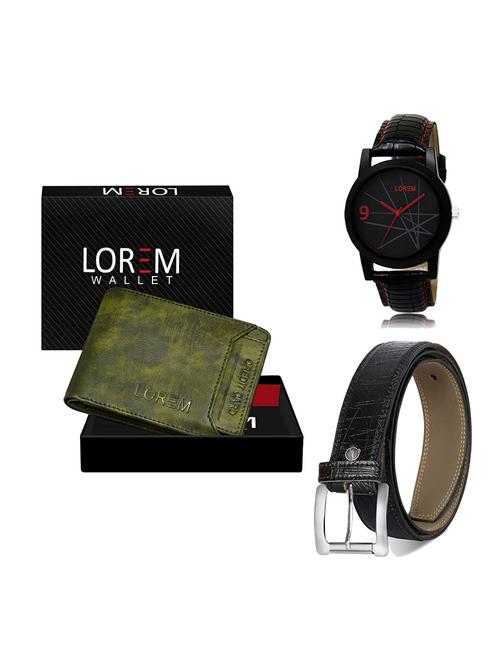 belt, wallet & watch gift combo - 19551567 - Very Small Image - 1