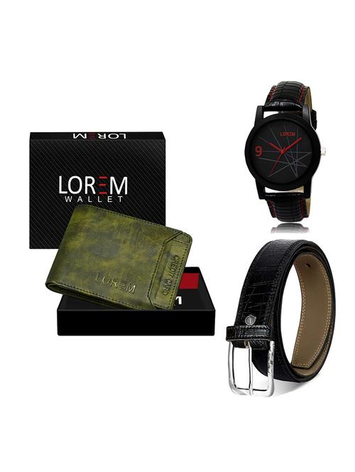 belt, wallet & watch gift combo - 19551570 - Very Small Image - 1