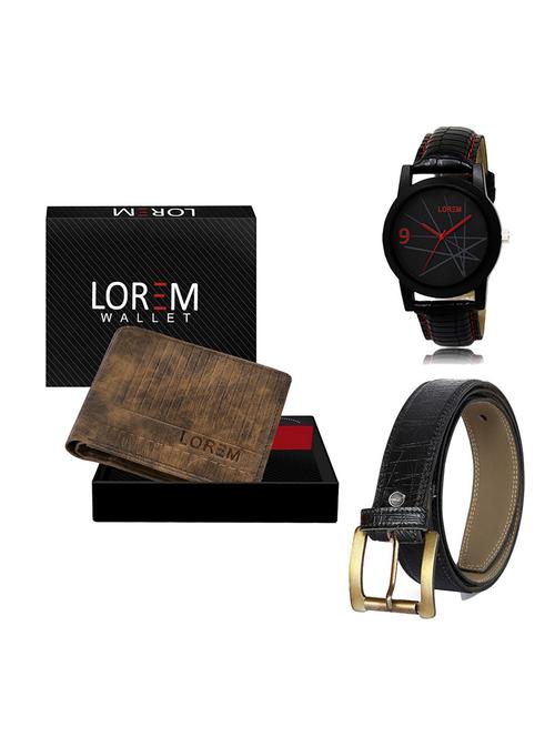 belt, wallet & watch gift combo - 19551572 - Very Small Image - 1