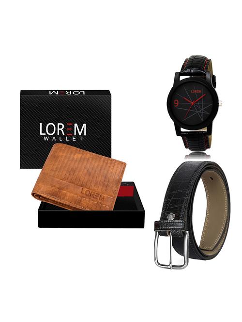 belt, wallet & watch gift combo - 19551581 - Very Small Image - 1