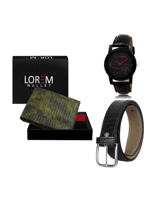 belt, wallet & watch gift combo - 19551587 - Very Small Image - 1