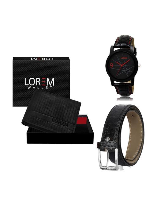 belt, wallet & watch gift combo - 19551595 - Very Small Image - 1