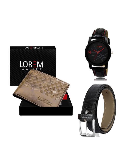belt, wallet & watch gift combo - 19551625 - Very Small Image - 1