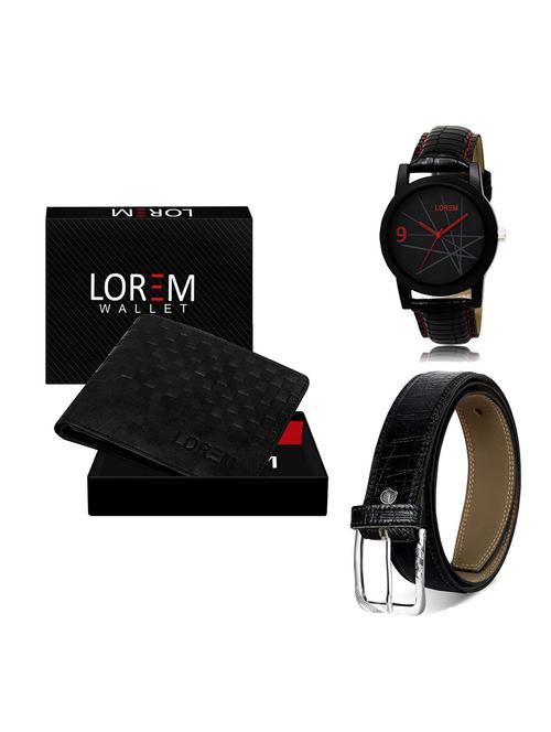 belt, wallet & watch gift combo - 19551642 - Very Small Image - 1