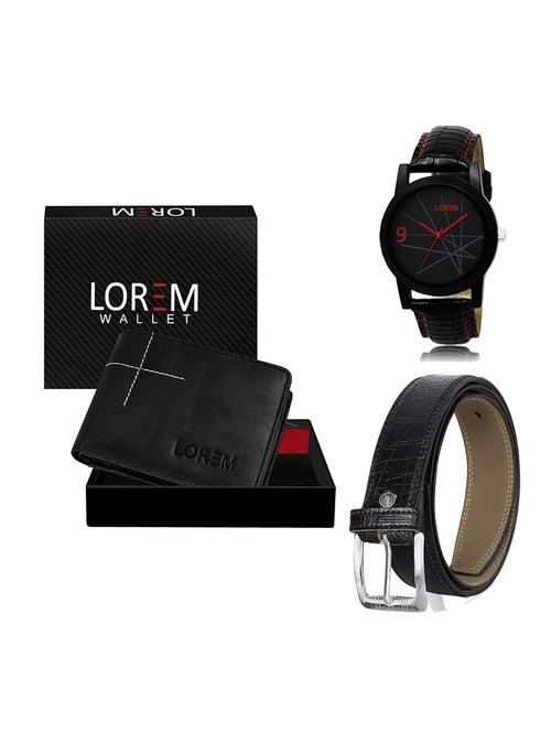 belt, wallet & watch gift combo - 19551649 - Very Small Image - 1