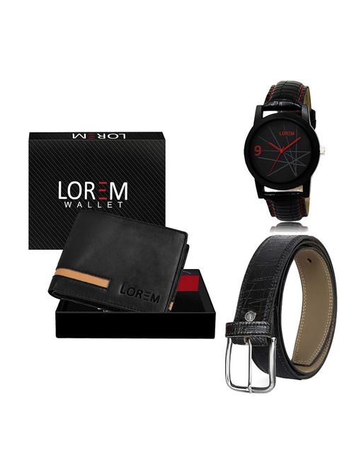 belt, wallet & watch gift combo - 19551659 - Very Small Image - 1