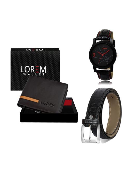 belt, wallet & watch gift combo - 19551663 - Very Small Image - 1