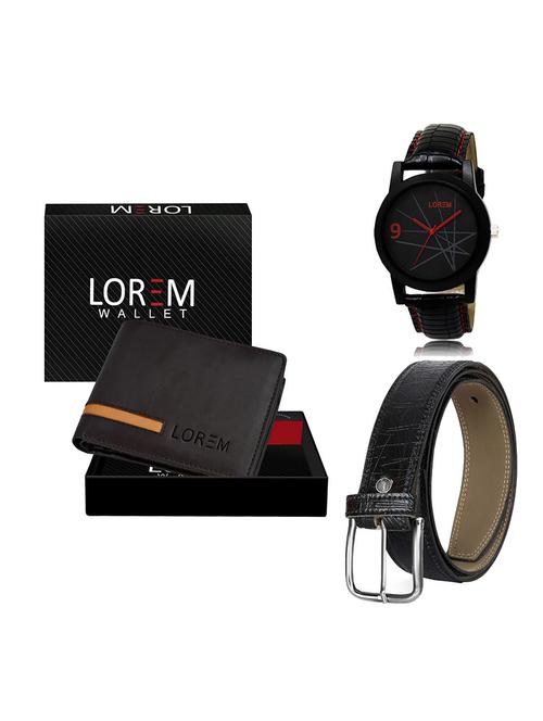 belt, wallet & watch gift combo - 19551665 - Very Small Image - 1