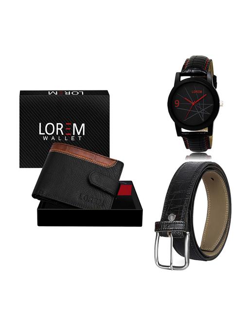 belt, wallet & watch gift combo - 19551677 - Very Small Image - 1