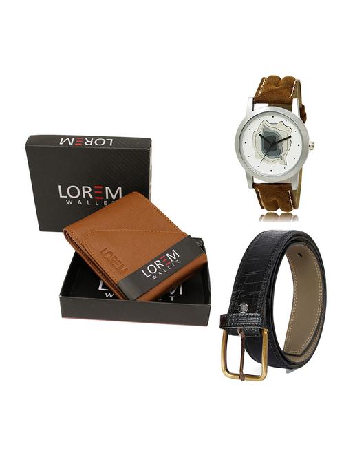 belt, wallet & watch gift combo - 19551688 - Very Small Image - 1