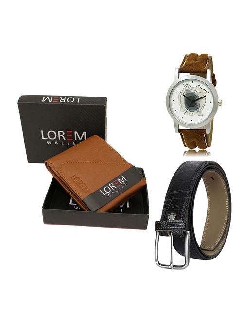 belt, wallet & watch gift combo - 19551689 - Very Small Image - 1