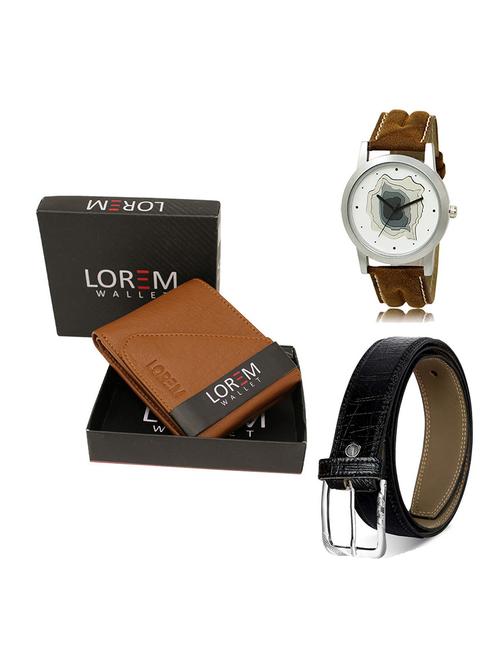 belt, wallet & watch gift combo - 19551690 - Very Small Image - 1