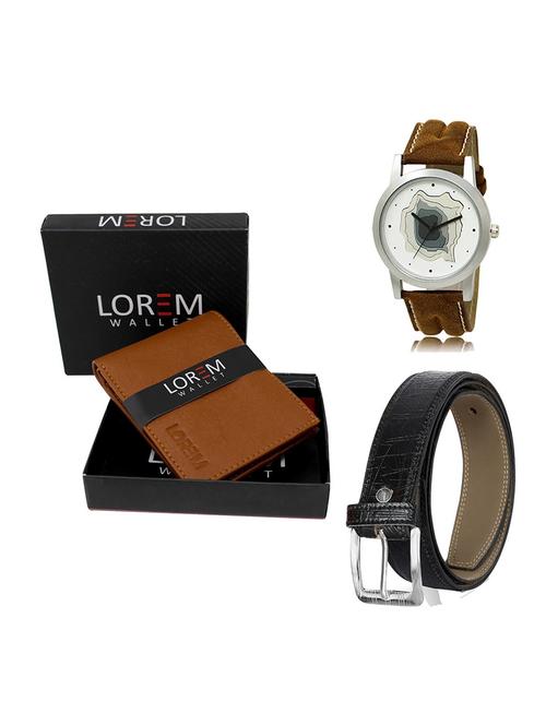 belt, wallet & watch gift combo - 19551697 - Very Small Image - 1