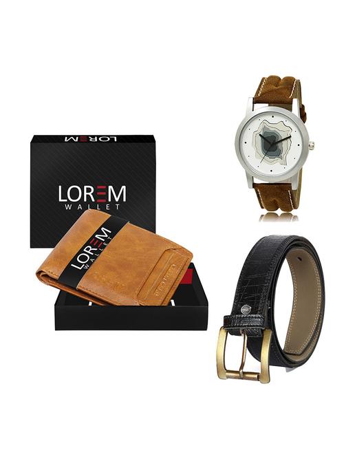 belt, wallet & watch gift combo - 19551710 - Very Small Image - 1