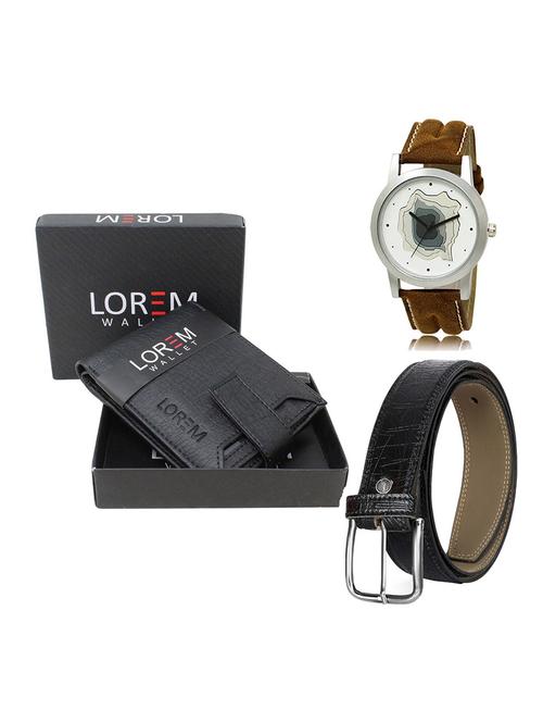 belt, wallet & watch gift combo - 19551725 - Very Small Image - 1