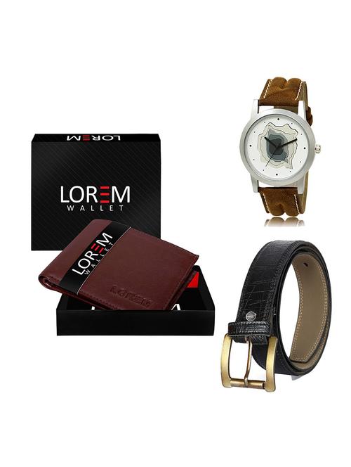belt, wallet & watch gift combo - 19551758 - Very Small Image - 1