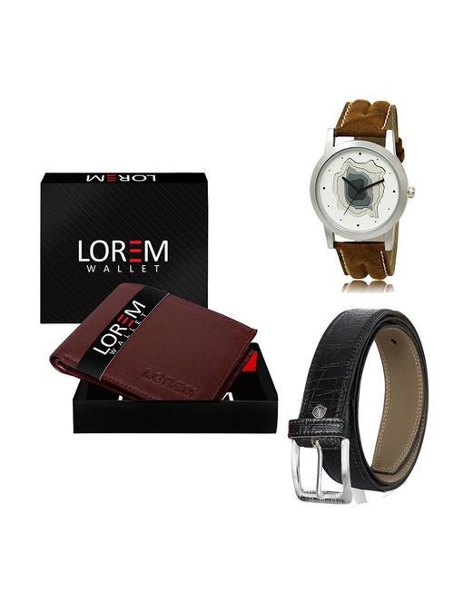 belt, wallet & watch gift combo - 19551763 - Very Small Image - 1